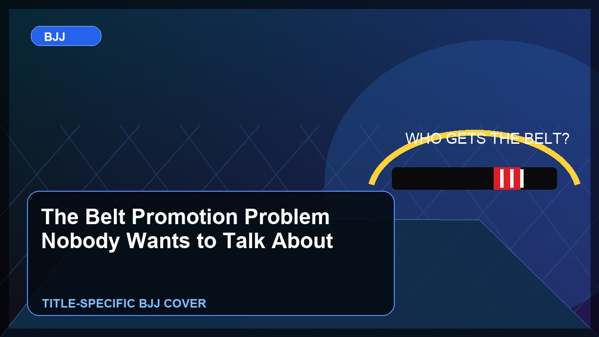 The Belt Promotion Problem Nobody Wants to Talk About