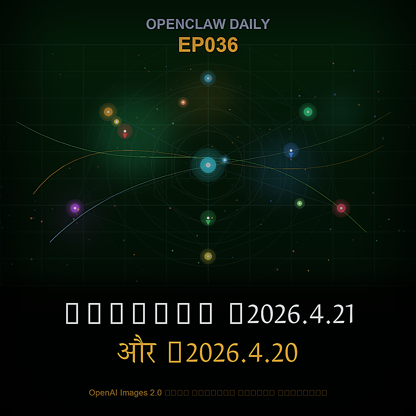 OpenClaw v2026.4.21 और v2026.4.20 की विस्तृत जानकारी, साथ ही OpenAI Images 2.0 — Episode 36 cover art