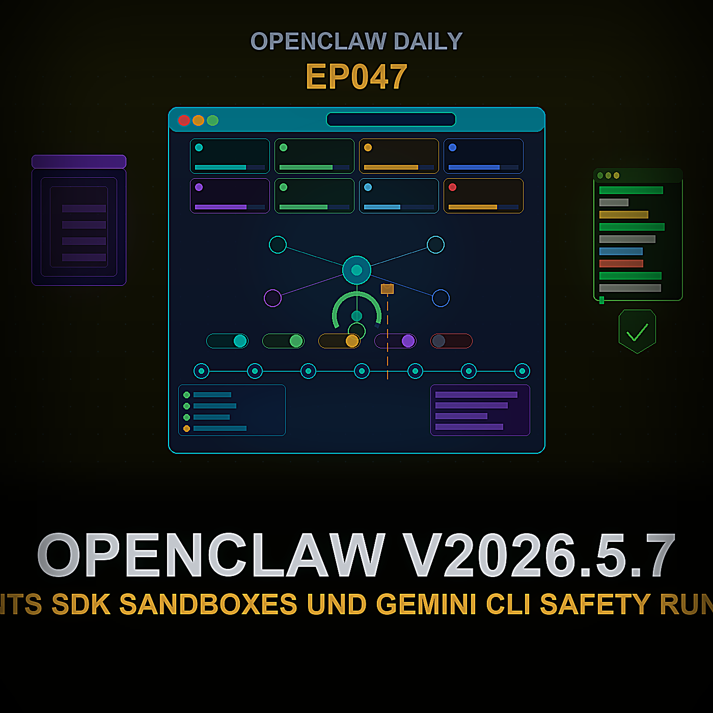 OpenClaw v2026.5.7, Agents SDK Sandboxes und Gemini CLI Safety Runtime — Episode 47 cover art