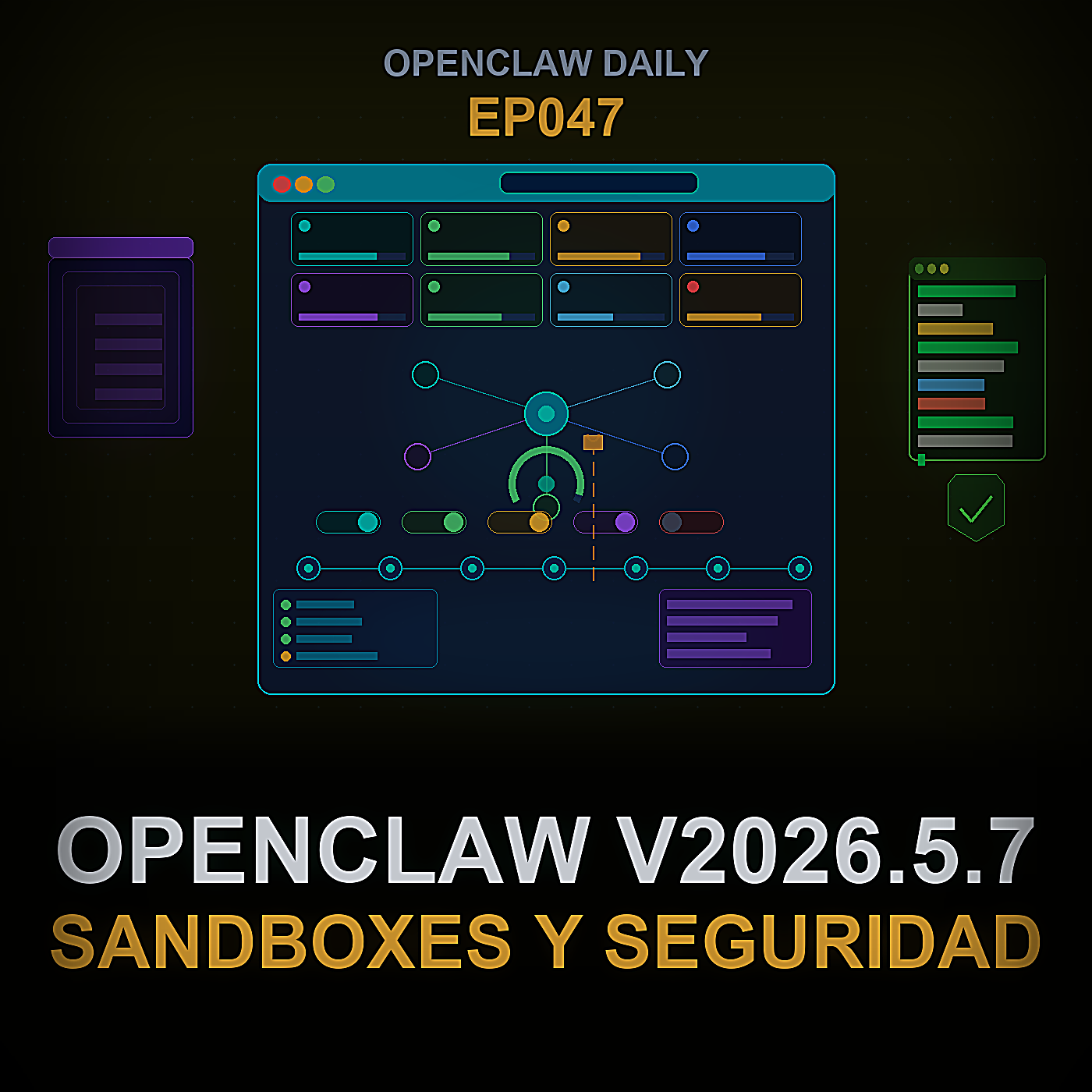 OpenClaw v2026.5.7, Sandboxes de Agents SDK y Runtime de Seguridad de Gemini CLI — Episode 47 cover art