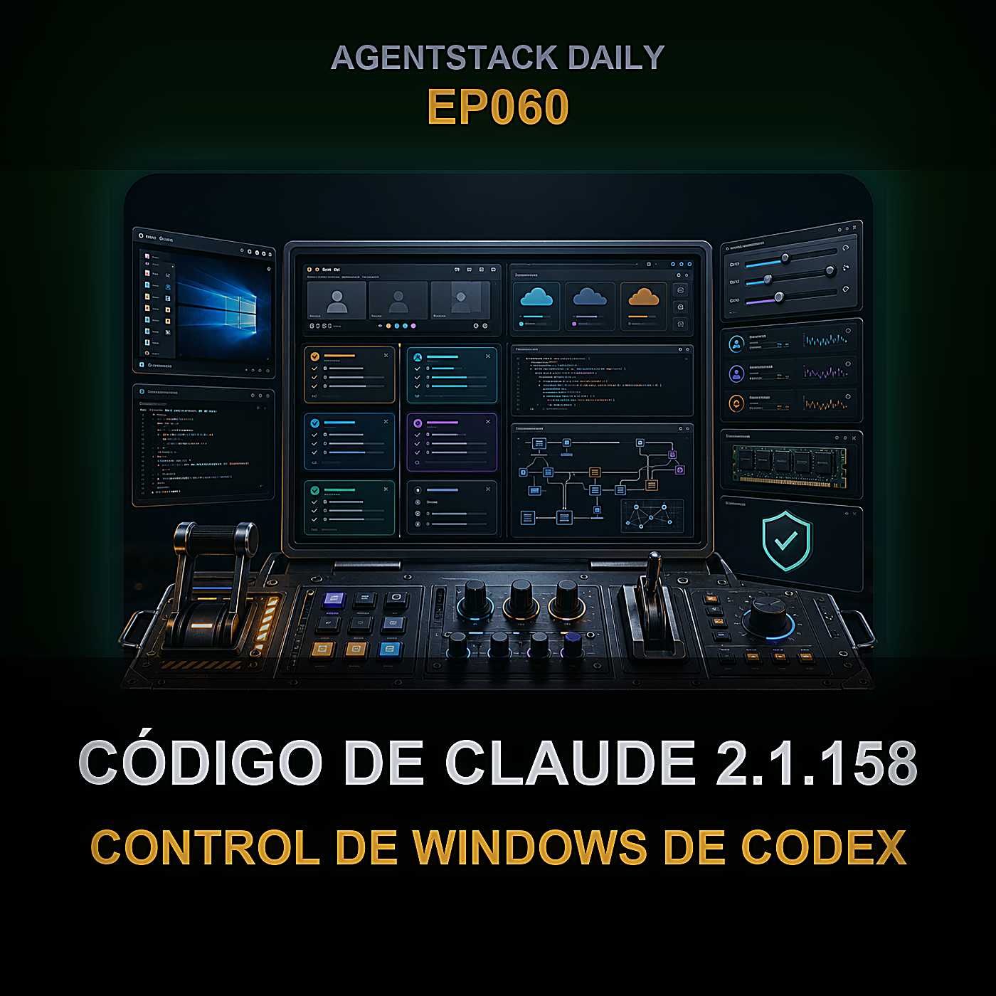 Código de Claude 2.1.158, Control de Windows de Codex, Instrucciones de Runtime y Memoria Local del Agente — Episode 60 cover art