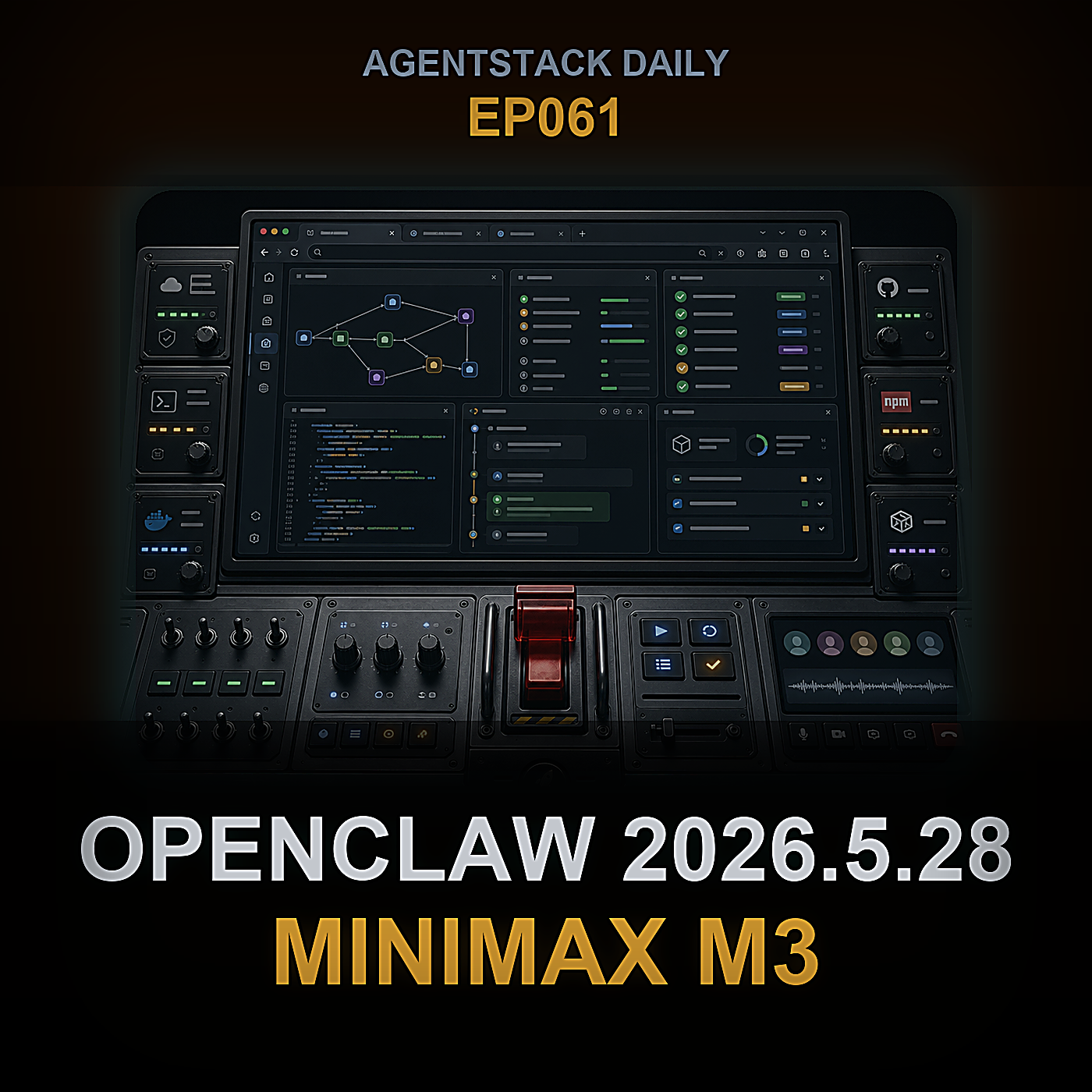 OpenClaw 2026.5.28, MiniMax M3, Claude Code 2.1.159, and Code Graphs — Episode 61 cover art