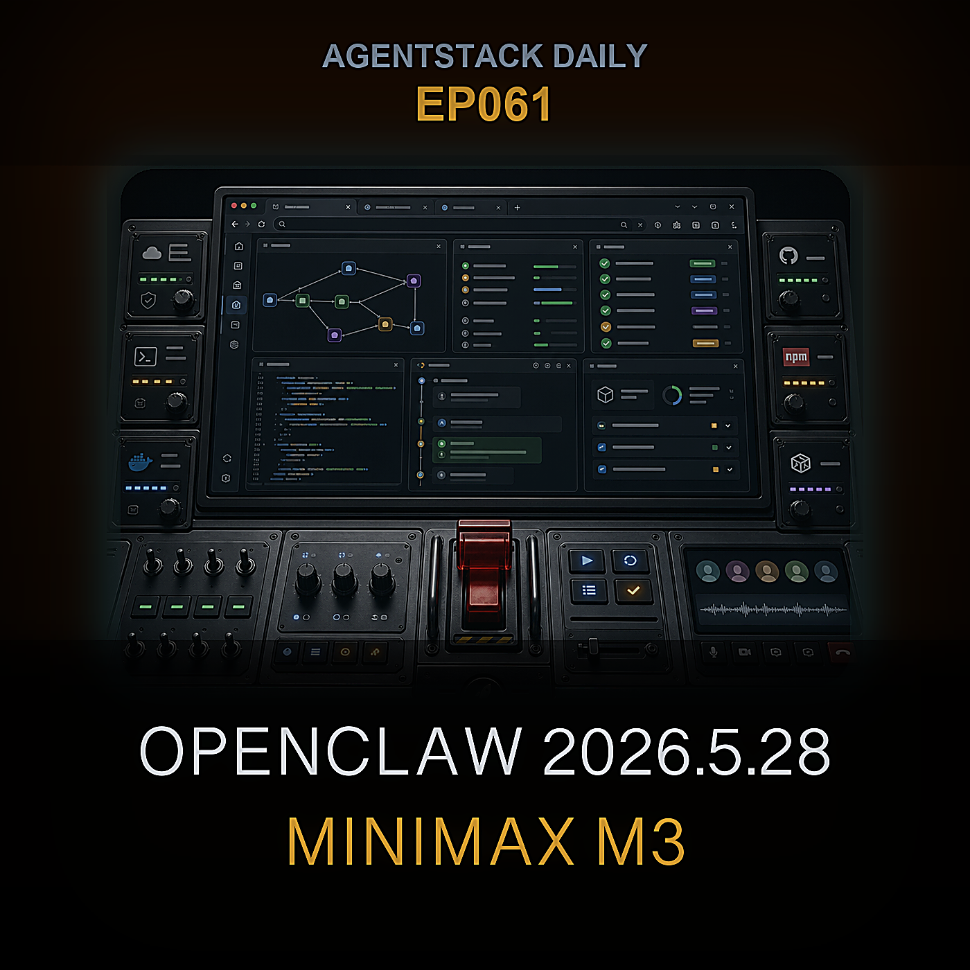 OpenClaw 2026.5.28, MiniMax M3, Claude Code 2.1.159, और Code Graphs — Episode 61 cover art