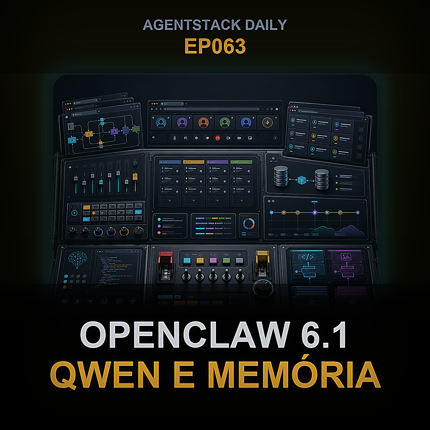 OpenClaw 2026.6.1, Claude Code 2.1.162, Qwen 3.7 Max/Plus e memória persistente para agentes de código — Episode 63 cover art