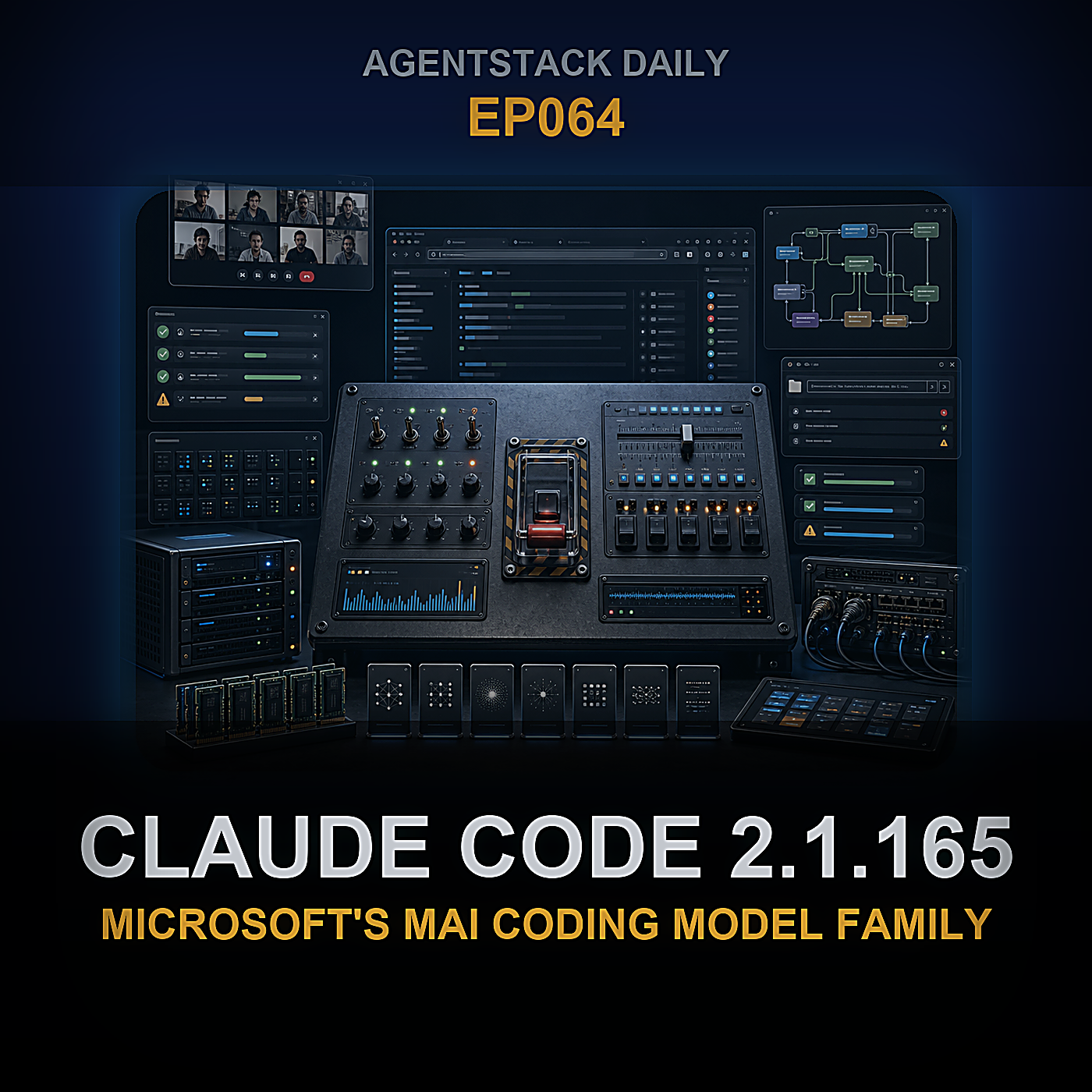 Claude Code 2.1.165, Microsoft's MAI Coding Model Family, and the Agent Infrastructure Project Radar — Episode 64 cover art
