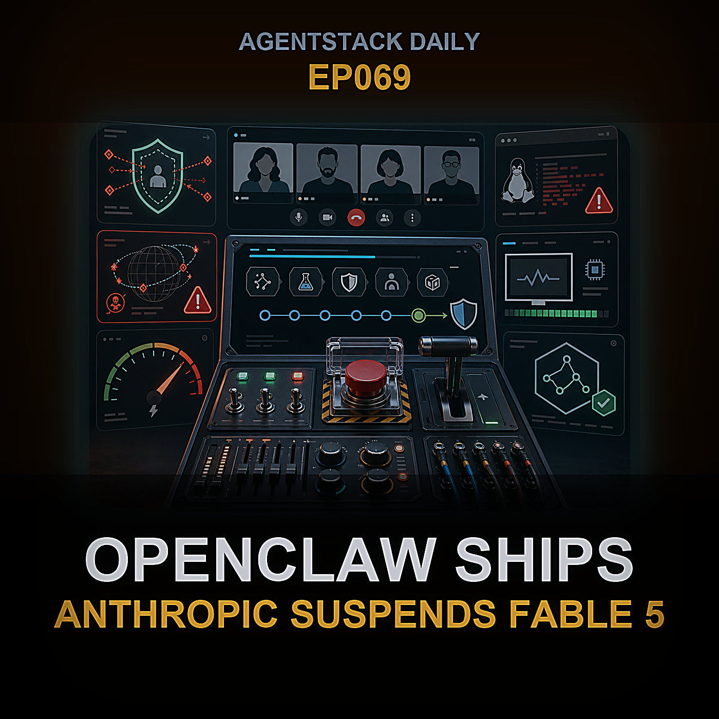 OpenClaw v2026.6.6 Ships, Anthropic Suspends Fable 5 and Mythos 5, DeepSeek R1 Reproduced Openly — Episode 69 cover art