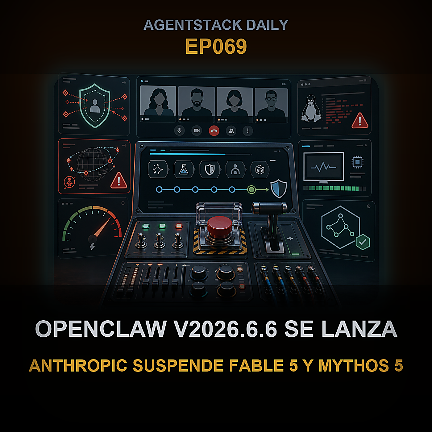 OpenClaw v2026.6.6 se lanza, Anthropic suspende Fable 5 y Mythos 5, DeepSeek R1 reproducido abiertamente — Episode 69 cover art
