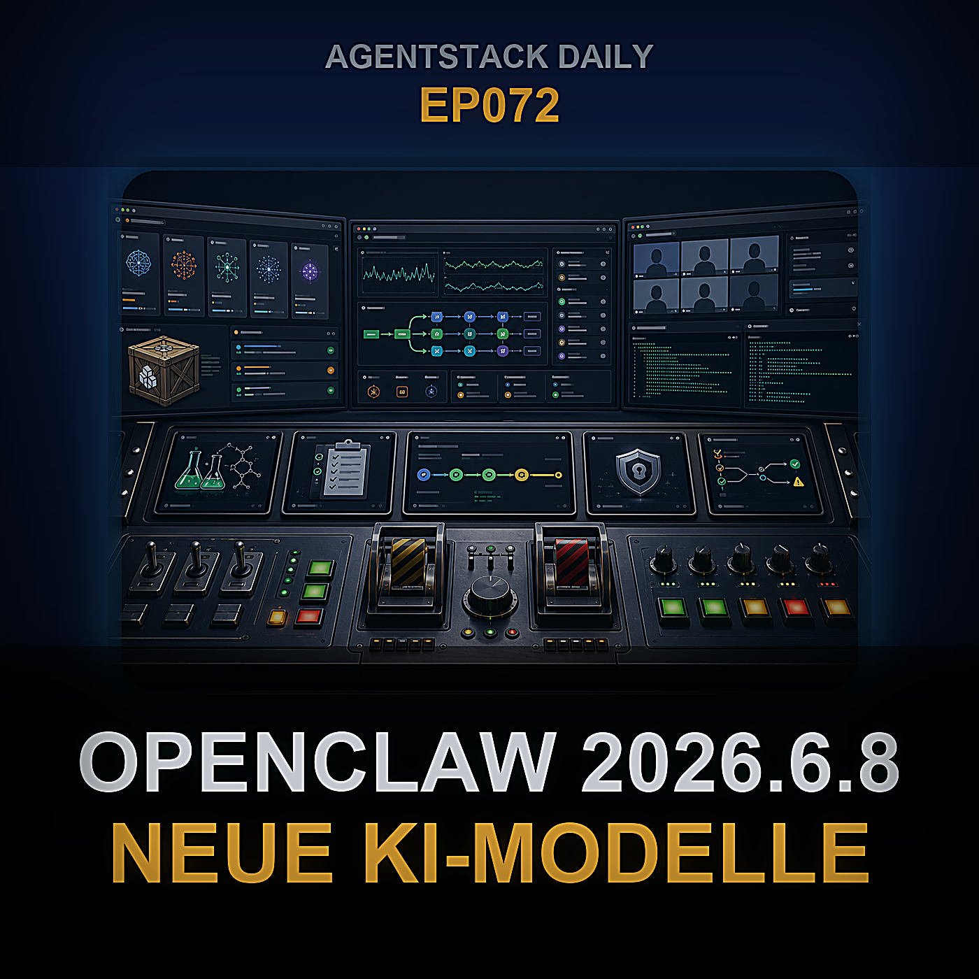 OpenClaw 2026.6.8, Codex rust-v0.141.0, Claude Code 2.1.170, GLM-5.2 Offene Gewichte — Episode 72 cover art