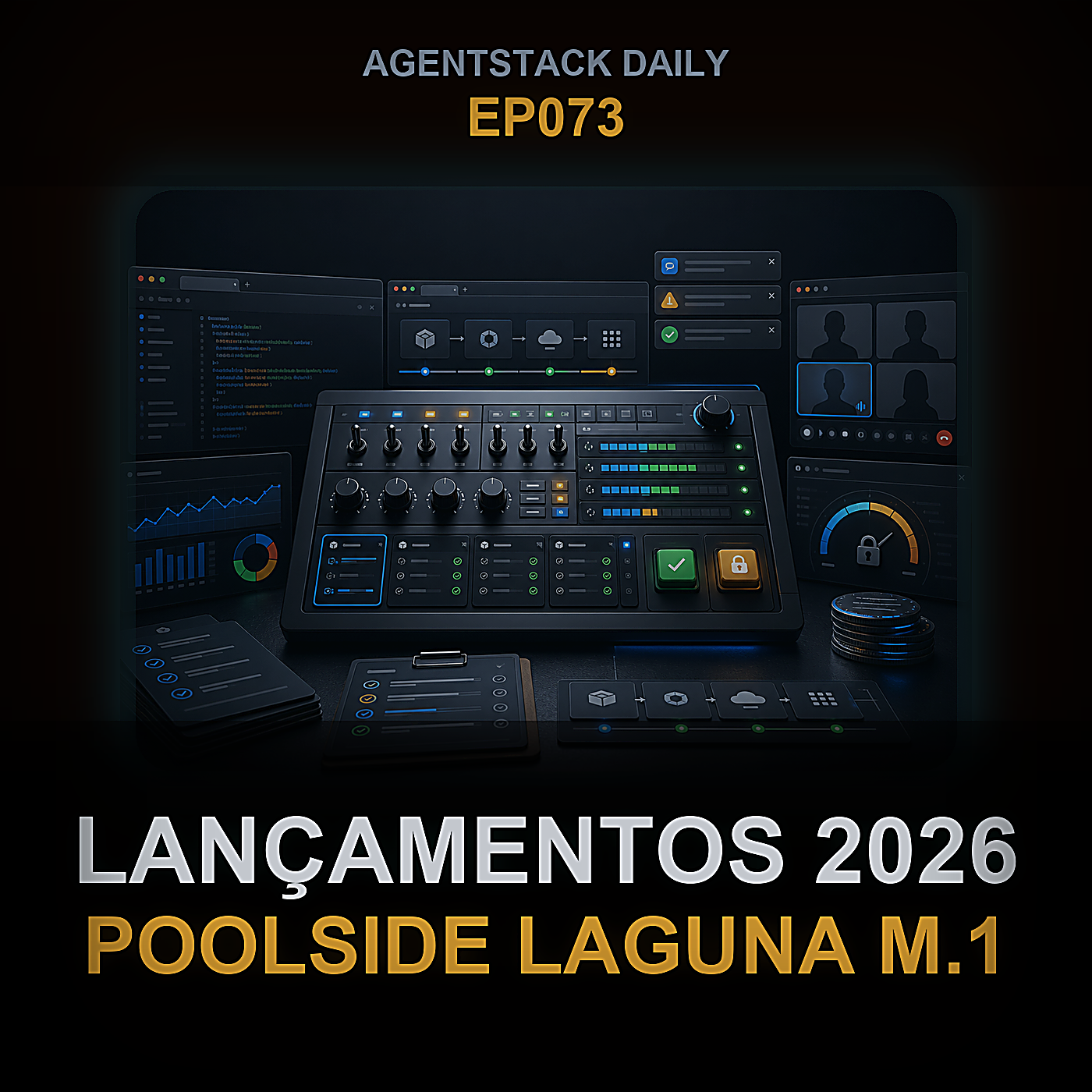 OpenClaw v2026.6.9, Hermes v2026.6.19, Claude Code 2.1.176 Lançados; Poolside Adiciona Laguna XS.2 e M.1 — Episode 73 cover art