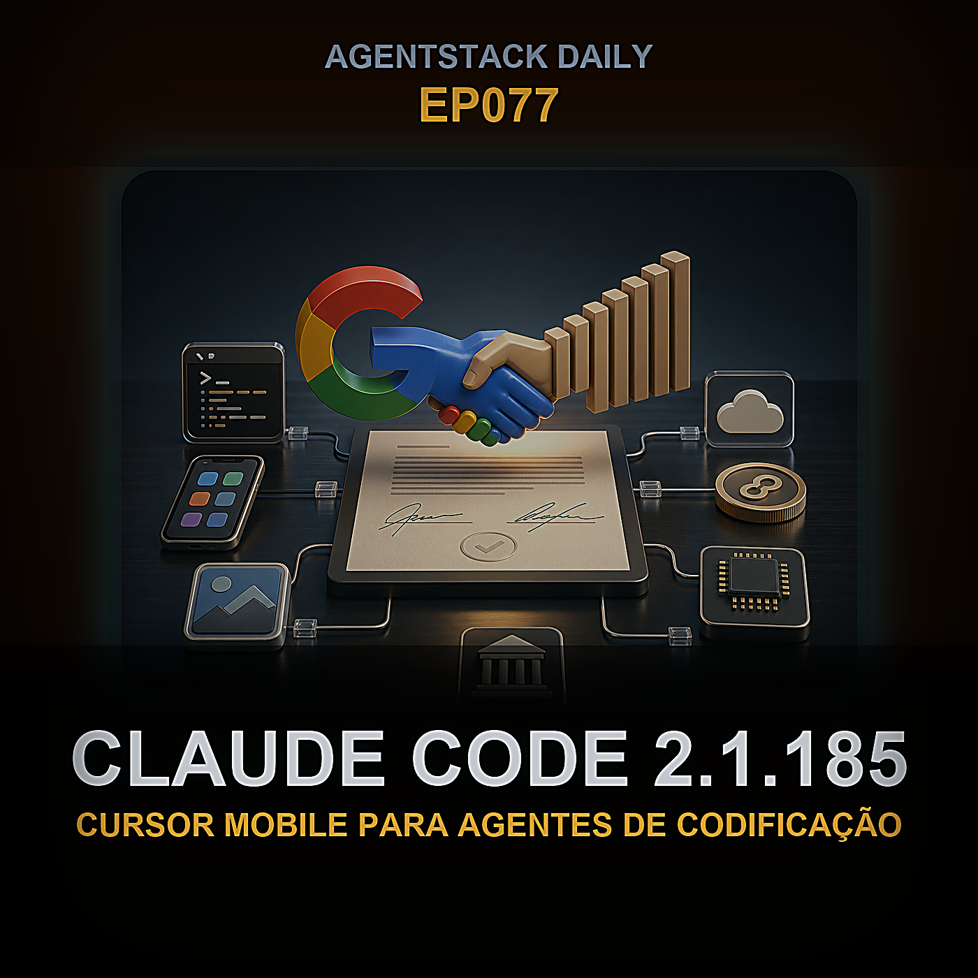 Claude Code 2.1.185, Cursor Mobile para Agentes de Codificação, Imagem do Gemini Fica Gratuita — Episode 77 cover art