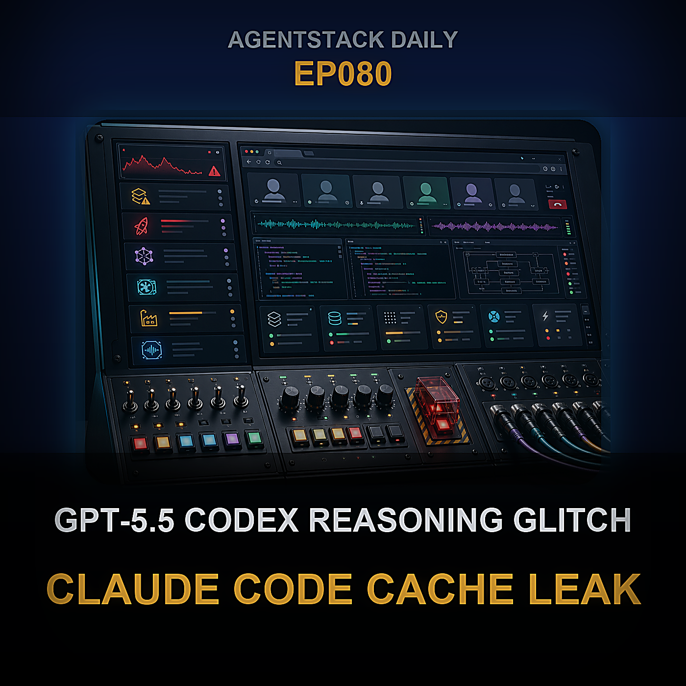GPT-5.5 Codex Reasoning Glitch, Claude Code Cache Leak, Mistral 1.5 Lands — Episode 80 cover art
