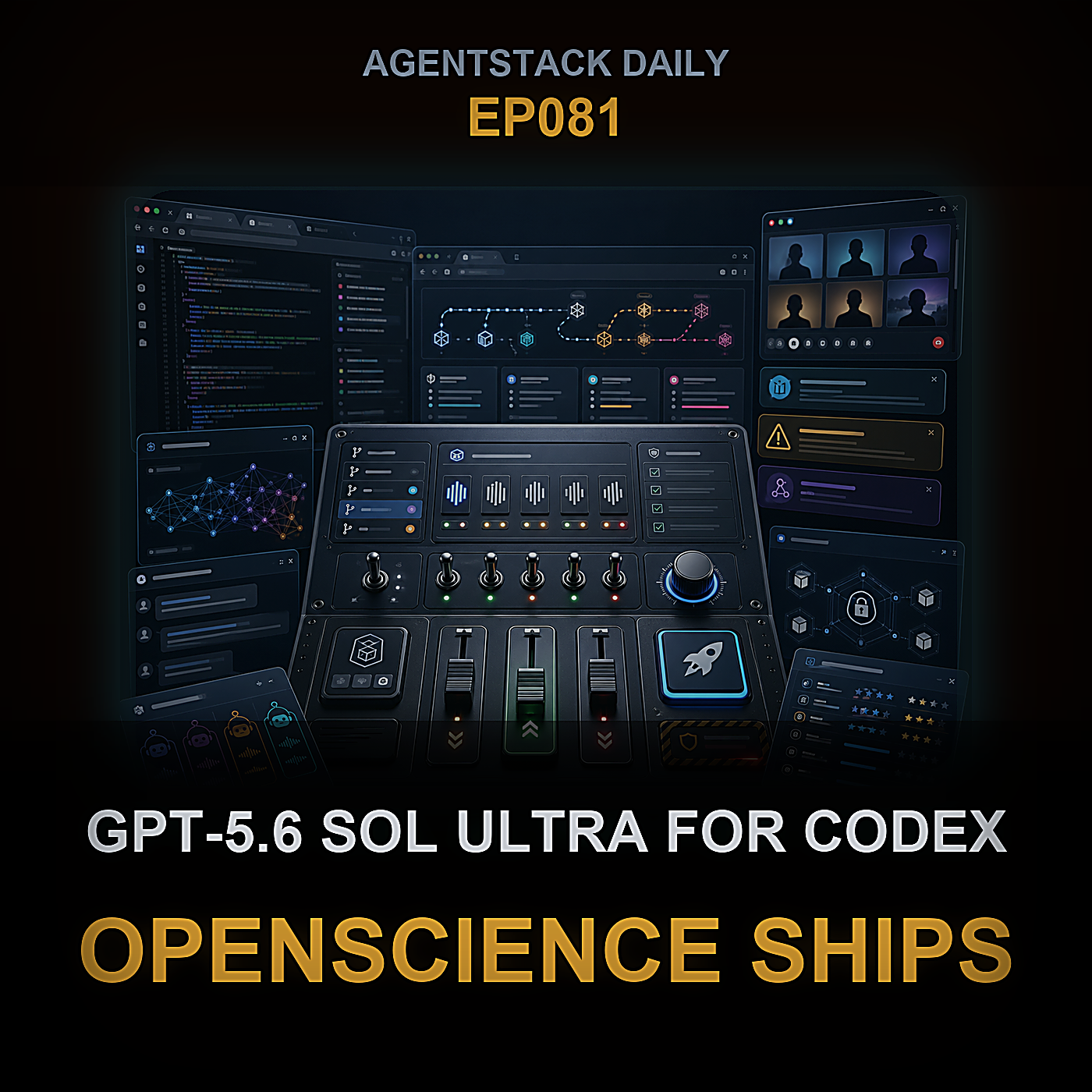 GPT-5.6 Sol Ultra for Codex, OpenScience Ships, 270M LM and Qwen Stagger — Episode 81 cover art
