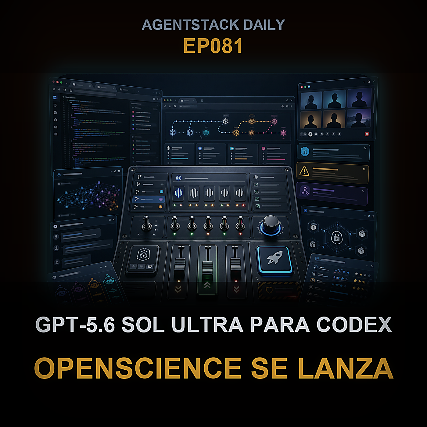 GPT-5.6 Sol Ultra para Codex, OpenScience se lanza, 270M LM y lanzamiento escalonado de Qwen — Episode 81 cover art