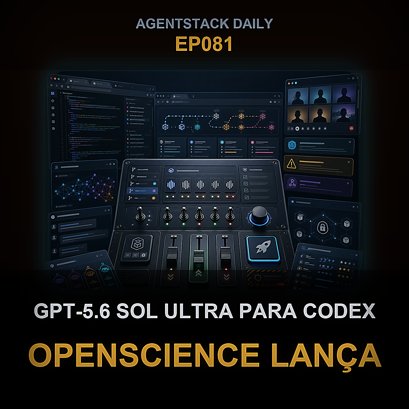 GPT-5.6 Sol Ultra para Codex, OpenScience Lança, LM de 270M e Stagger da Qwen — Episode 81 cover art