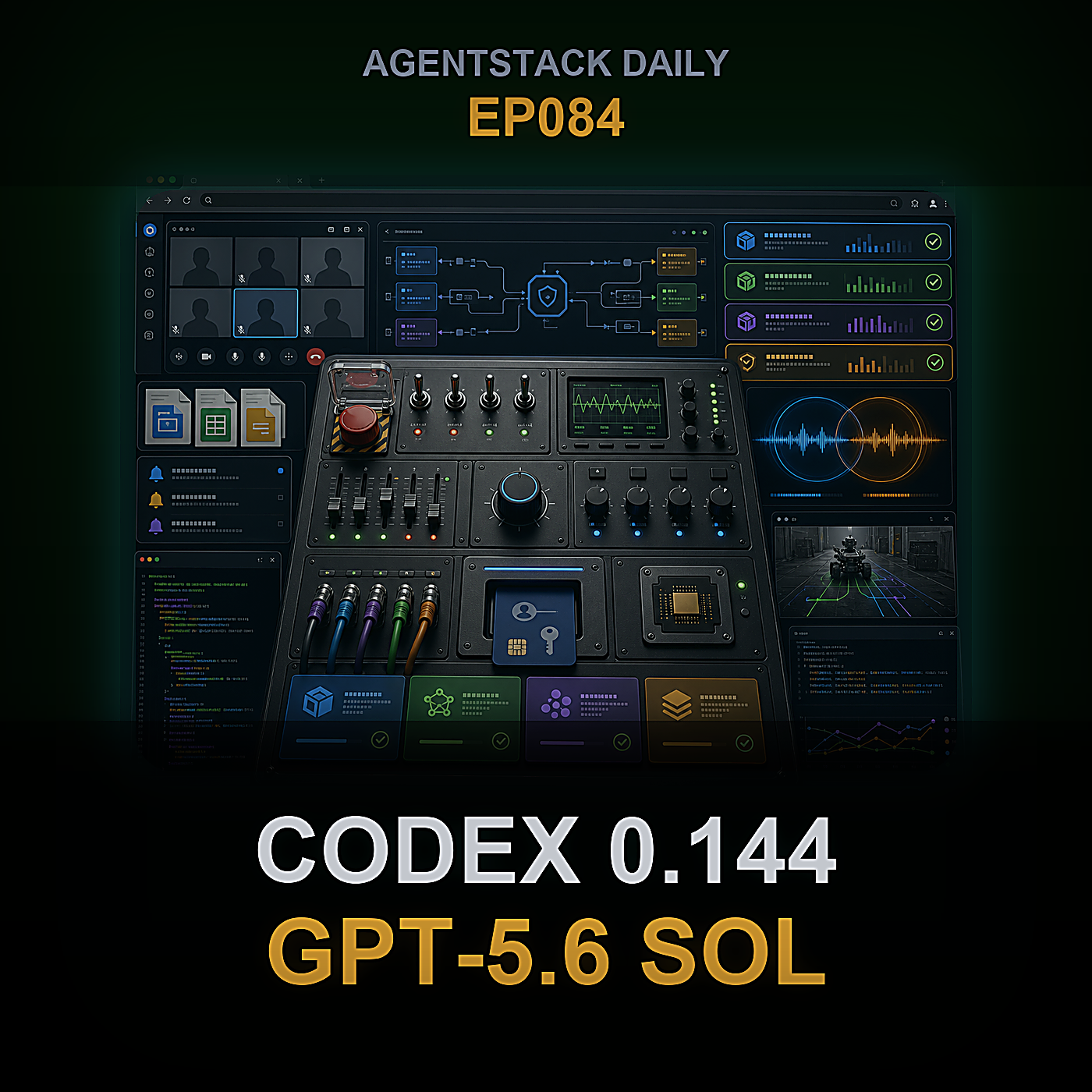 Codex 0.144, GPT-5.6 Sol, Grok 4.5, GPT-Live, y Robostral Navigate — Episode 84 cover art