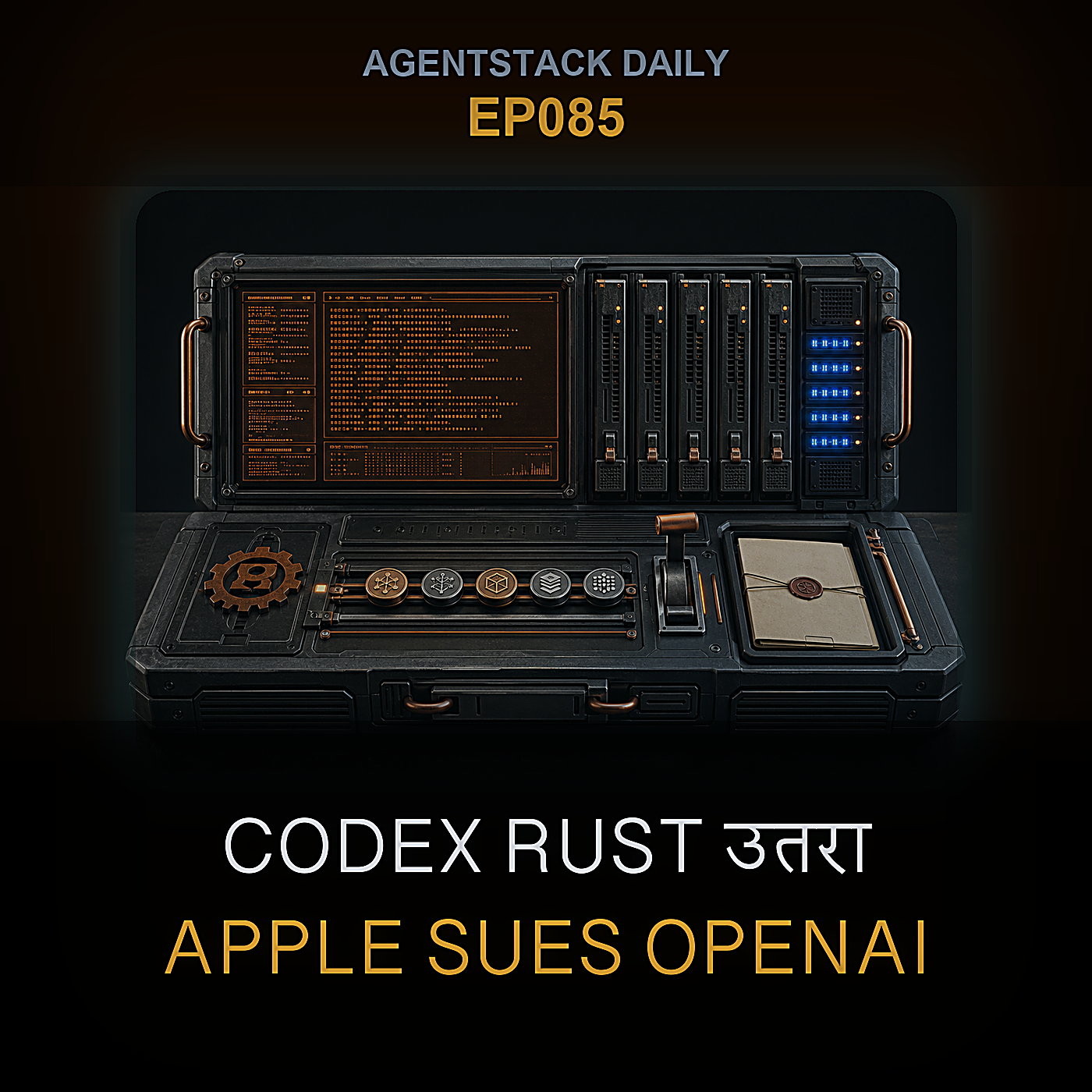 Codex rust-v0.144.3 उतरा, vLLM 0.25.0 Model Runner V2 डिफ़ॉल्ट, Apple ने OpenAI पर मुकदमा किया — Episode 85 cover art