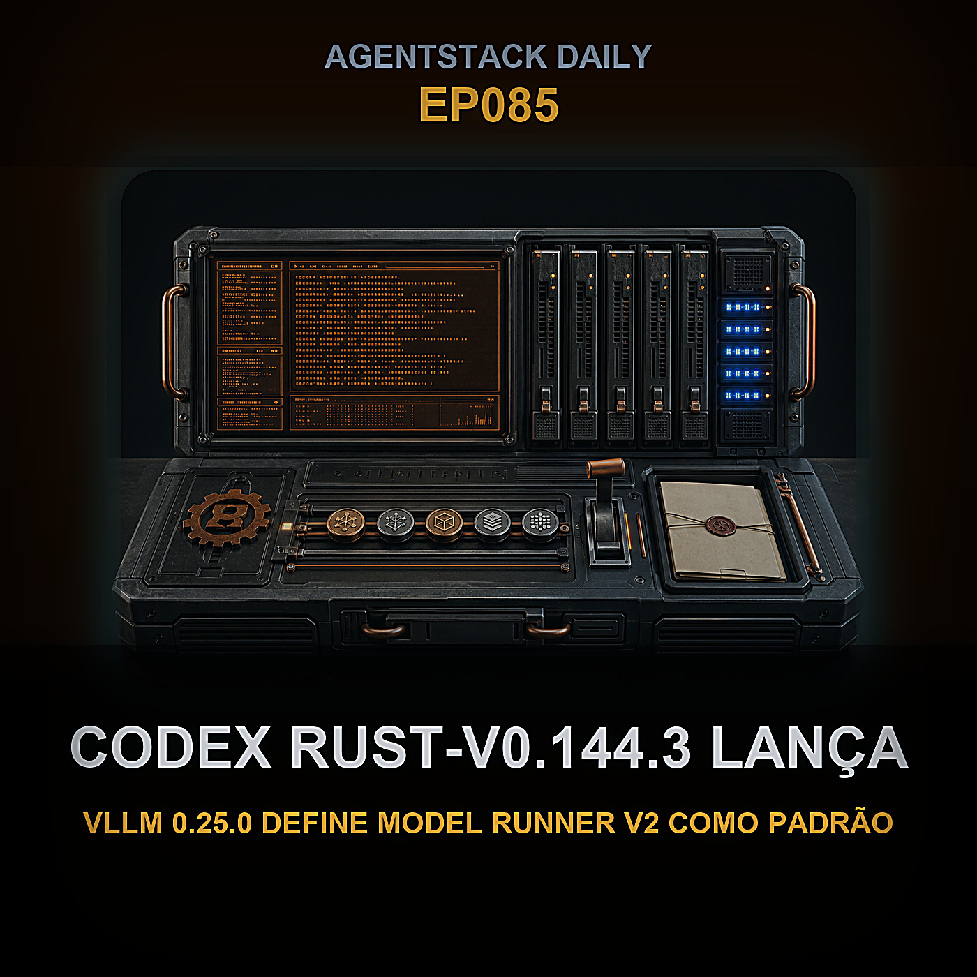 Codex rust-v0.144.3 Lança, vLLM 0.25.0 Define Model Runner V2 como Padrão, Apple Processa OpenAI — Episode 85 cover art
