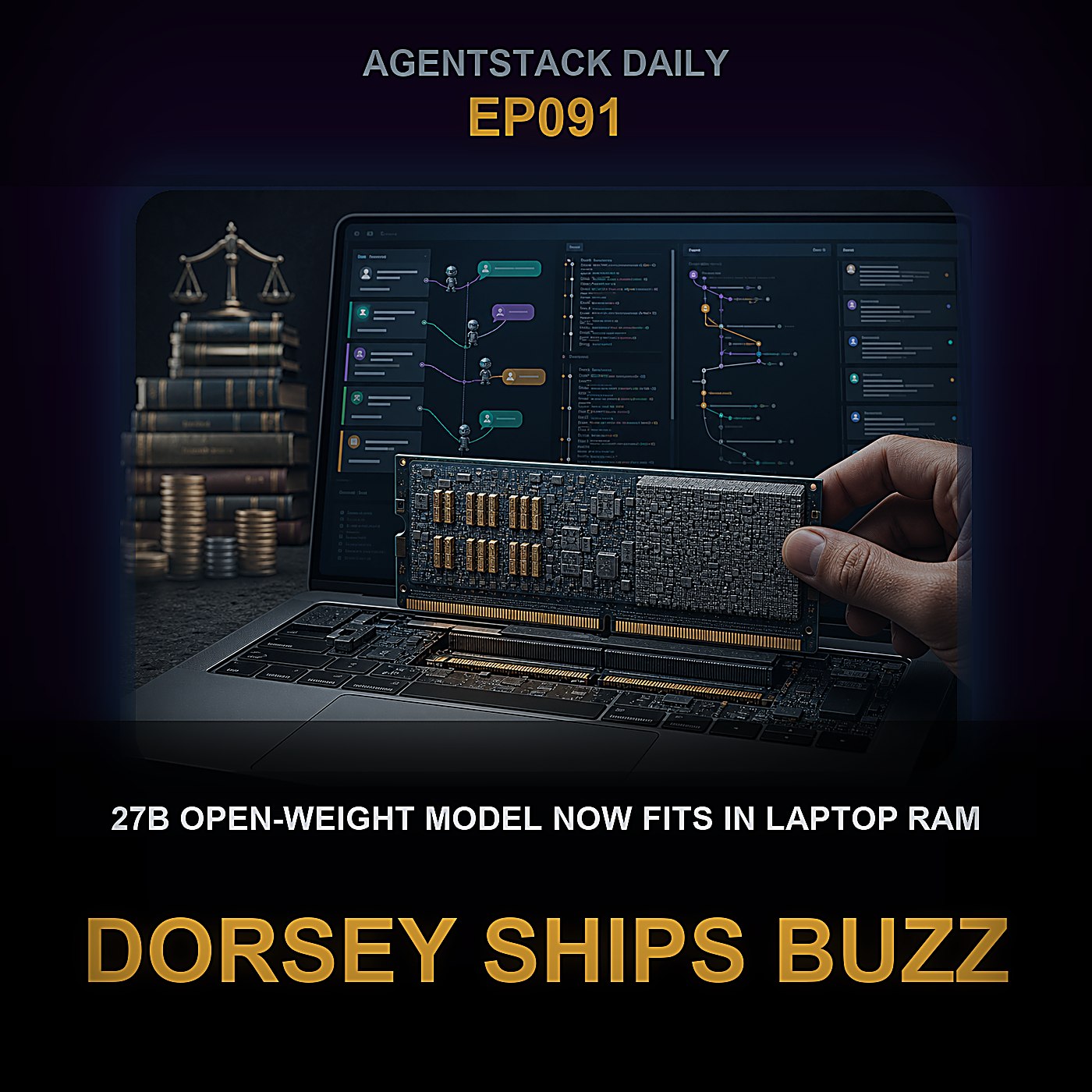 27B Open-Weight Model Now Fits in Laptop RAM, Dorsey Ships Buzz, Anthropic Settles $1.5B Case — Episode 91 cover art