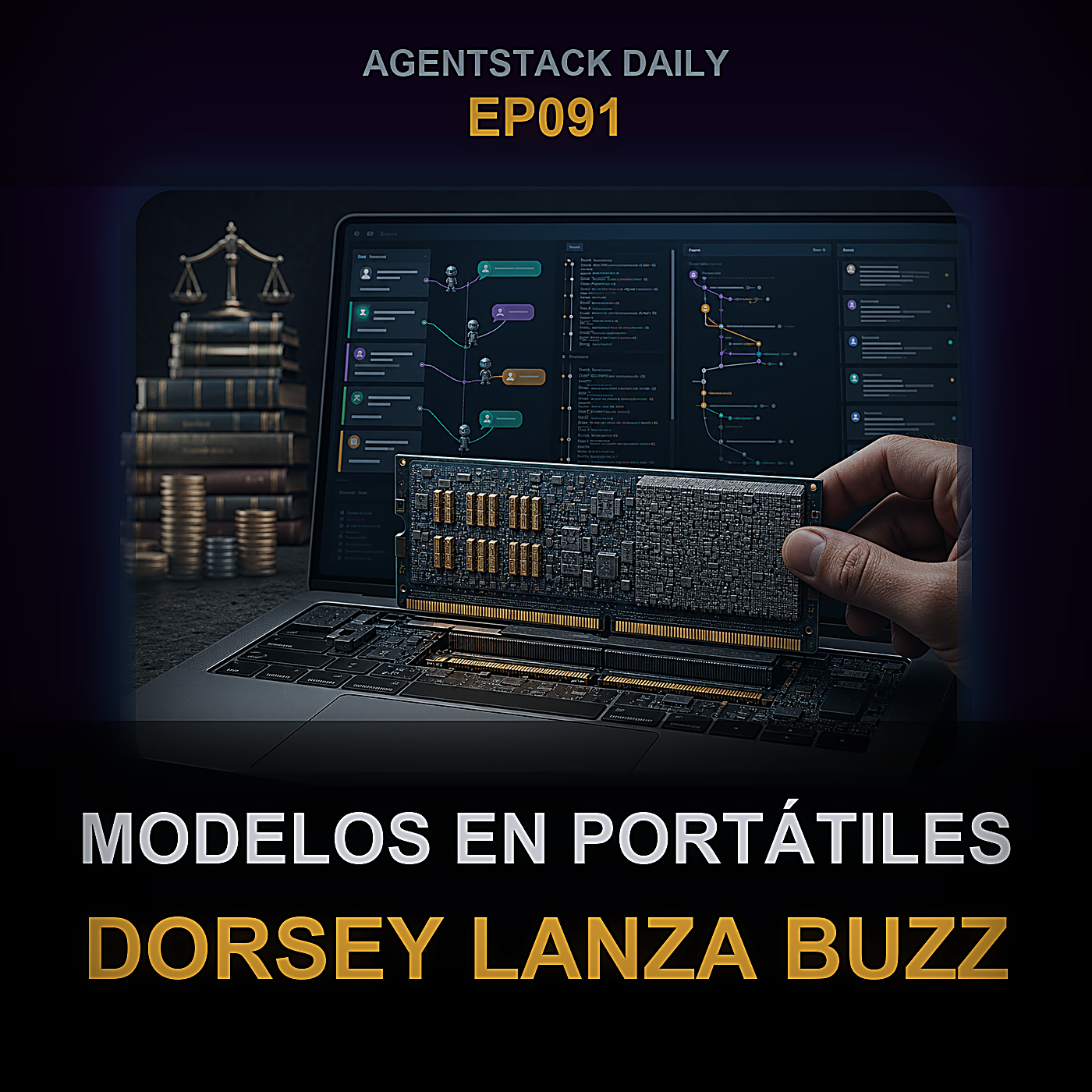 Modelo 27B de peso abierto ahora cabe en la RAM de un portátil, Dorsey lanza Buzz, Anthropic llega a un acuerdo por $1.5B — Episode 91 cover art