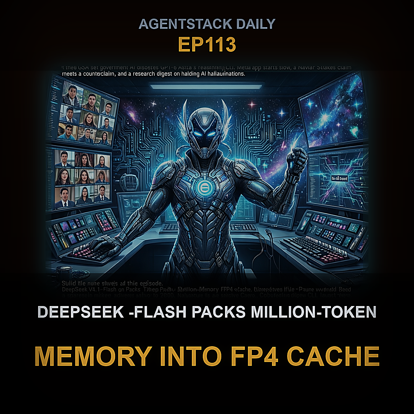 DeepSeek V4.1-Flash empaqueta un millón de tokens de memoria en caché FP4 — Episode 113 cover art