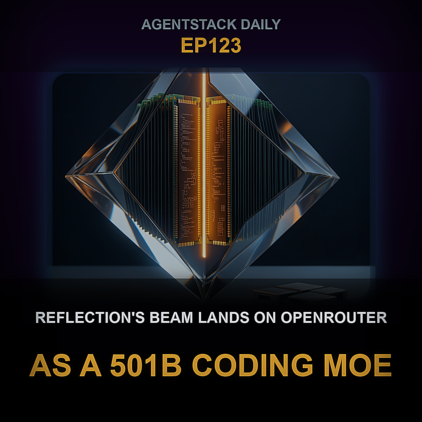 Reflection's Beam 1.0 OpenRouter पर 501B कोडिंग MoE के रूप में उतरा — Episode 123 cover art