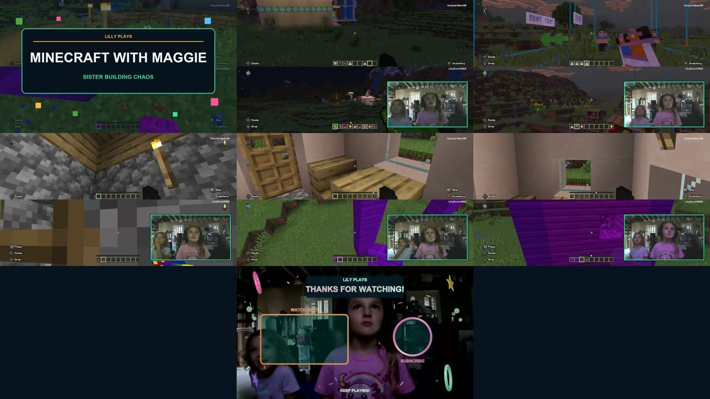 Finished full episode quality assurance contact sheet